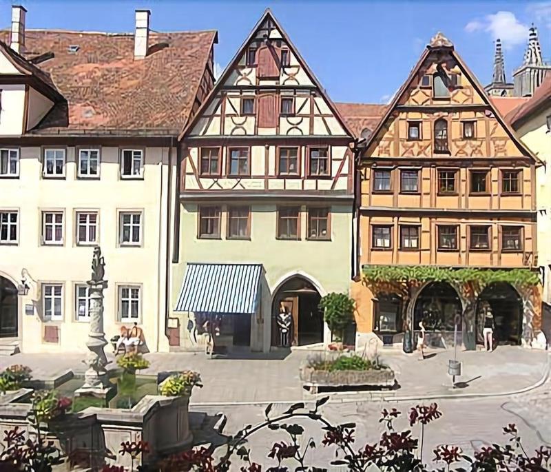 Historik Hotel Gotisches Haus Garni Rothenburg ob der Tauber Zewnętrze zdjęcie